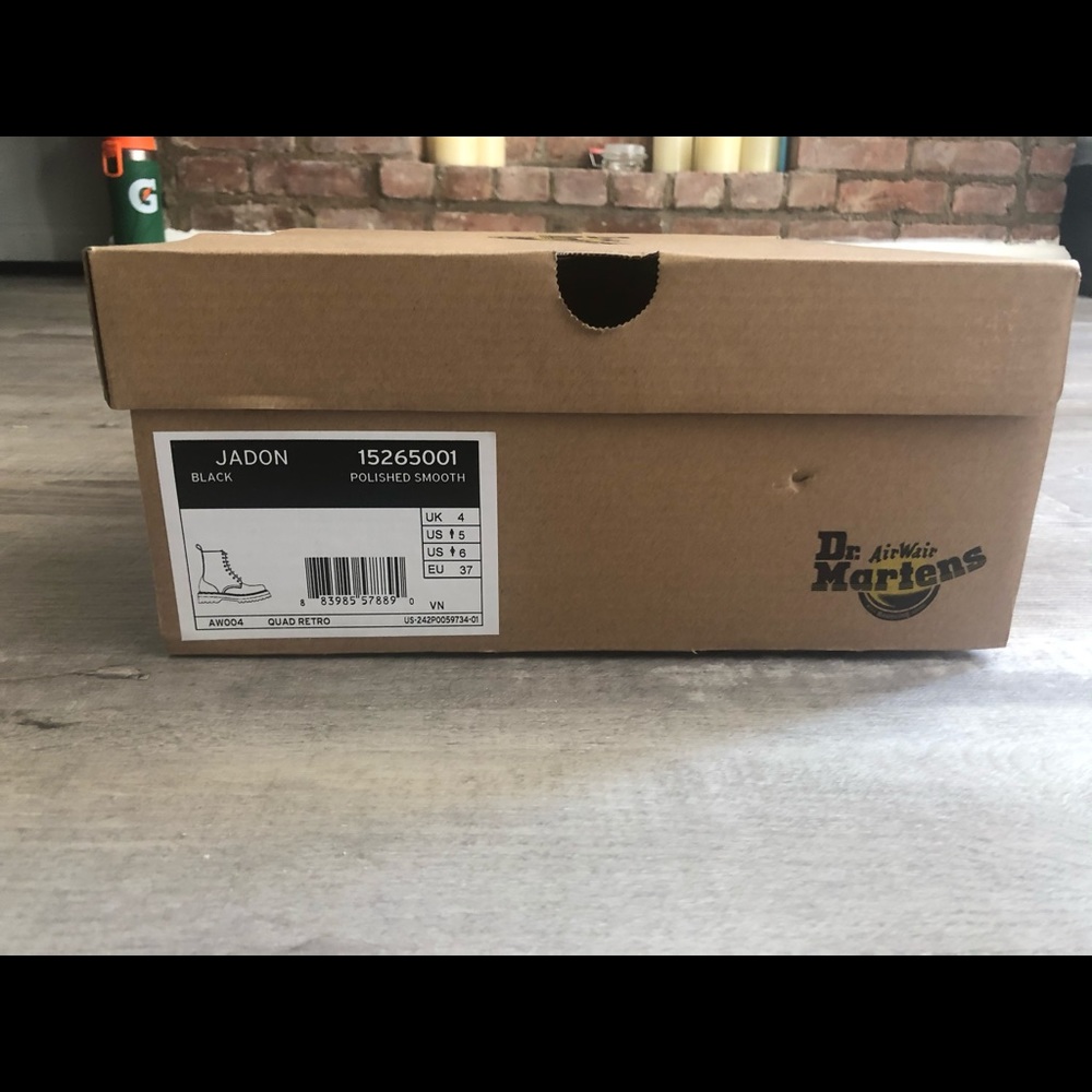 Dr. Martens black platform boots